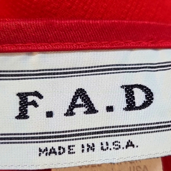 F.A.D. Vintage Red Longsleeve Cardigan Jacket, Size 1X - Picture 9 of 10